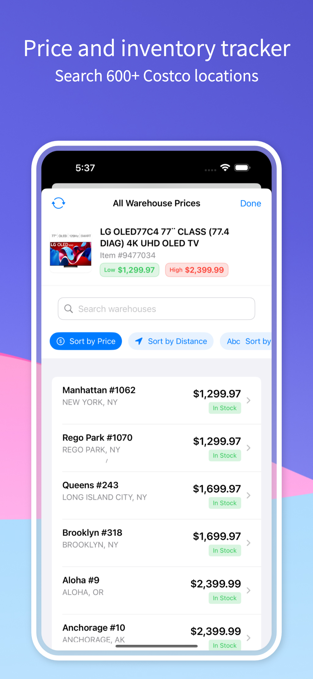 Warehouse Runner app screenshot 1
